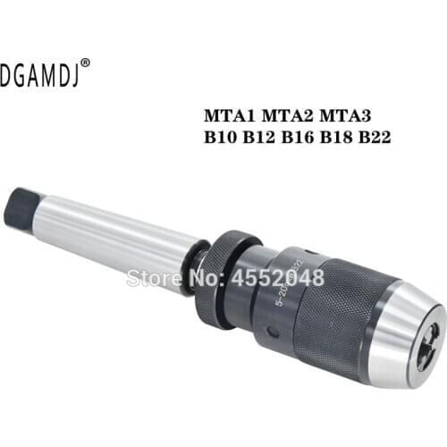 1set morse cone MTA1 MTA2 MTA3 B10 B12 B16 B18 B22 Drill Chuck Self Tighten Drill Chuck Light Duty Taper cnc machine
