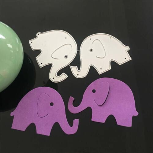 Envelope greeting card Elephants baby Stencil Metal Cutting Dies Cut Practice Hands-on DIY Scrapbooking Album Craft die