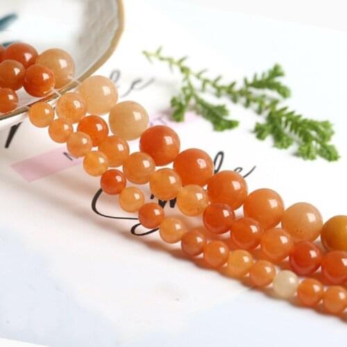 High Quality Natural Red Aventurine Stone 4/6/8/10/12mm Round Necklace Bracelet Jewelry DIY Gems Loose Beads 38cm wk104