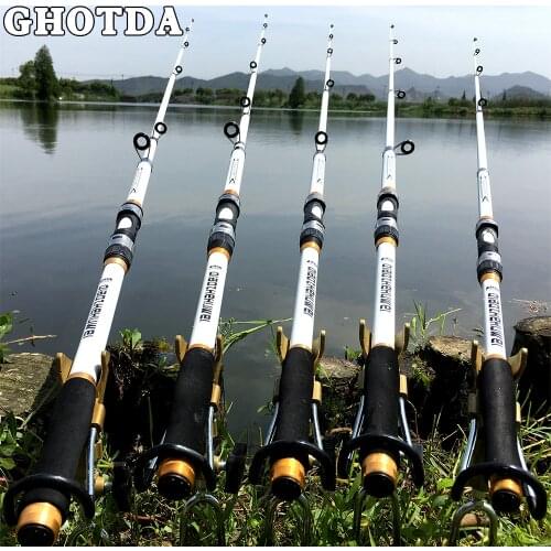 NEW Hard Fishing Rod Telescopic spinning rods 2.1m/2.4m/2.7m/3.0m//3.6m Spinning Rod Superhard for Fresh Salt Water