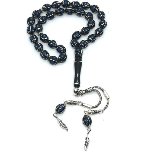 OLTU STONE WATERMELON SLICE BREAK BLUE PROCESSING TESPİH