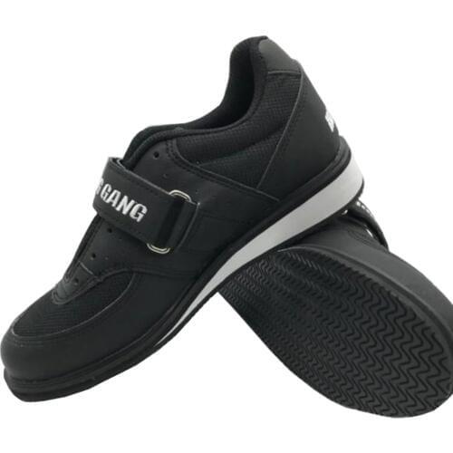 Sinobudo Professional Weightlifting Shoes Squat Training Leather Anti Slip Resistant Weight Lifting Shoes