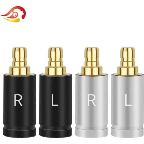 QYFANG Earphone Pin Beryllium Copper DIY Audio Jack Wire Connector Frosted Shell Metal Adapter For IE400 IE500 1690TI Headset