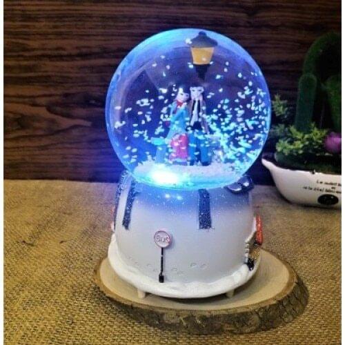 Luminous Musical Inkjet Snow Globe Mh-71