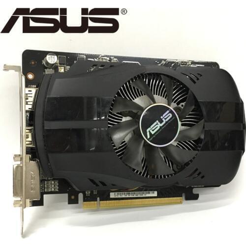 ASUS Video Card HD 7750 1GB 128Bit GDDR5 Graphics Cards for ATI Radeon HD7750 VGA Cards Used Equivalent GTX 750 GTX650 Ti