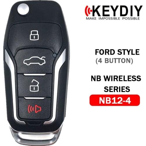 1/5/10pcs Keydiy KD900/KD-X2 Key Programmer NB12-3/4 Universal Multi-functional for Ford Style Remote Car Keys