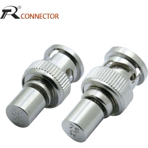 3PCS BNC MALE TERMINATOR BNC Male Plug Terminator Termination 50OHM/75OHM RF Adapter
