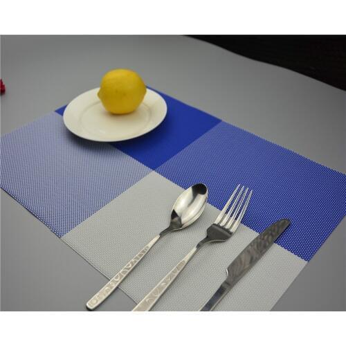 4pcs/Lot FDA PVC Placemat Bar Mat Acessorios De Cozinha 30*45cm Plate Mat Table Mat Set Kitchen Hot Pads JI 0801