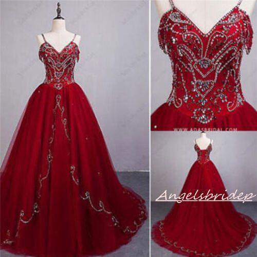 ANGELSBRIDEP V-Neck Vestido De Debutante Quinceanera Dresses 2021 New Fascinating Tulle Spaghetti Straps Formal Celebrity Gown