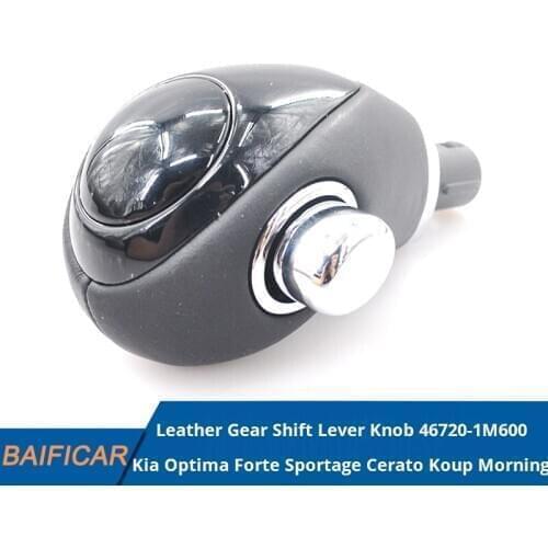 Baificar Brand New Genuine A/T Leather Gear Shift Lever Knob 46720-1M600 For Kia Forte Sportage Optima Cerato Koup Morning