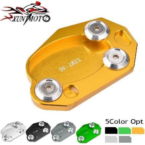 Motorcycle Side Stand Kickstand Extension Foot Pads Support Plate For Kawasaki Z1000 Z800 Ninja 650R ZX6R ZX10R ER6N ER6F 2016