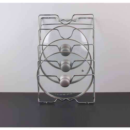 Pot Covers Holding Storage Rack Tools multi functional shelf Save Space Pan Lid Holder Metal storage rack Easy Install Kitchen