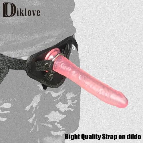 Diklove 21cm LONG Strap On Dildo for Women,Lesbian Strap-on Harness dildo pantis Sex Toys for Adult Game, sex product