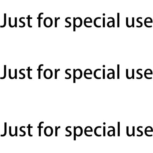 For special customer