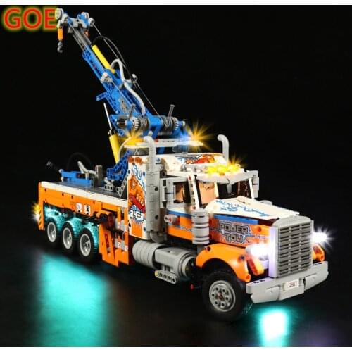 GOE Led Light Kit For 42128 Compatible With High-tech Heavy-duty Tow Truck Collectible Bricks Lighting Set Toys(Only LED Light)
