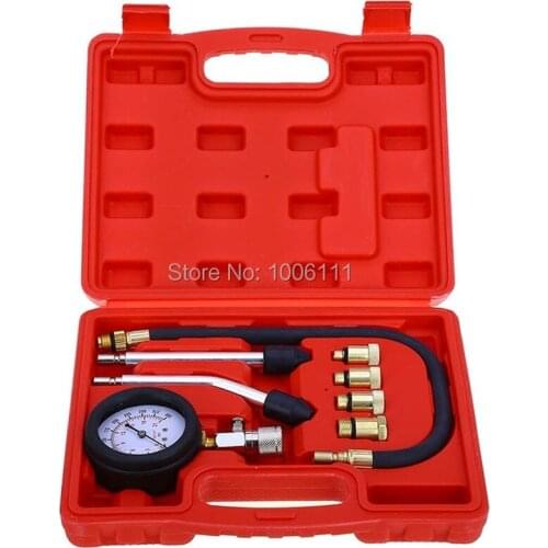 TU-113 Fuel Injection Pump Injector Tester Pressure Gauge Test 0-100psi Gasoline Car Petrol Gas Engine Cylinder Compression