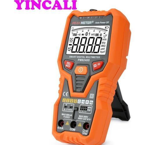 2 PCS/LOT Multifunctional Smart Digital Multimeter PM8248S Voltmeter with NCV Frequency Bargraph Temperature Transistor test