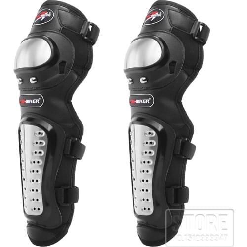 Mens Motorcycle Stainless steel Protection Kneepads Motorcycles Equipment Knee pads Mtb Hockey gear Elbow pads