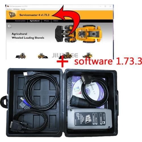 JIUTREE Heavy duty equipment Truck Diagnostic tool for JCB Electronic Service interface with JCB Service Master 4 v1.73.3 softwa