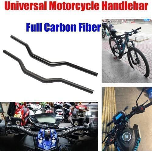 Motorcycle Handlebar PRO Taper Pack Bar Carbon Fiber Handle Bar Grips Pit Pro Racing Dirt Pit Bike Motocross 28.5mm Adapter
