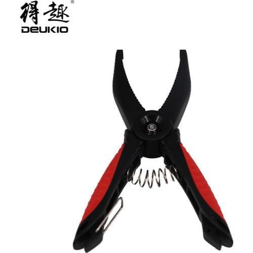 DEUKIO Fishing Grip ABS Plastic Ultra Light Control Fishing Gear Slip Grips Fish Pliers Scissors Lure Tool Sub-clamp Pesca