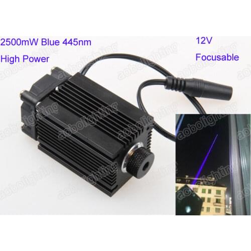 445nm 2500mW 2.5W Blue Laser Module Diode With Heatsink For DIY Laser Engraver Machine laser projector stage light Parts