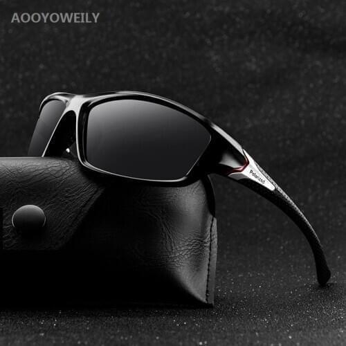 Luxury Polarized Sport Sunglasses Men Women Travel Fishing Sun Glasses Driving Vintage Mens Goggles Male Black Shades UV400