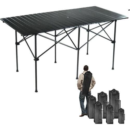 Large Outdoor Camping Table Home Family Picnic Foldable Desk For BBQ&Camping Portable Folding Table