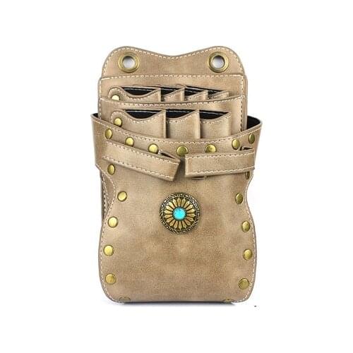 Vintage hairdressing bag with belt shoulder bag scissors hairdressers special belt bag Scissors bag hairdressing supplies fine