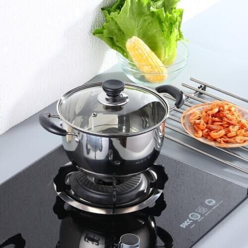 Thickened stainless steel pot pot pot soup pot household cooking pot non-stick milk pot induction cooker General S304