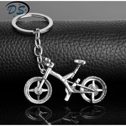 Sporty Stainless Alloy Bike Pendant Keychains Fashion Funny Jewelry Key Chain Mens Car Key Keyrings Key Holder
