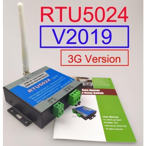 V2019 3G Version RTU5024 GSM Gate Opener Relay Switch Remote Access Control Wireless Sliding gate Opener Android and iphone app
