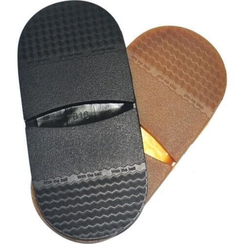 1pair Anti Slip Shoe Soles Flat Rubber Thicken Protector Repair Heel Soft Outsole DIY Replacement Elastic Men Women