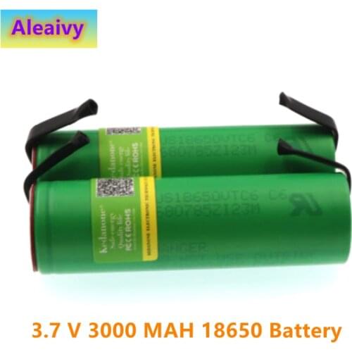 2020 100% Original 3.7 V 3000 MAH 18650 Battery for Us18650 Sony VTC6 30A Toys Tools Flashlight Battery + DIY Nickel Piece