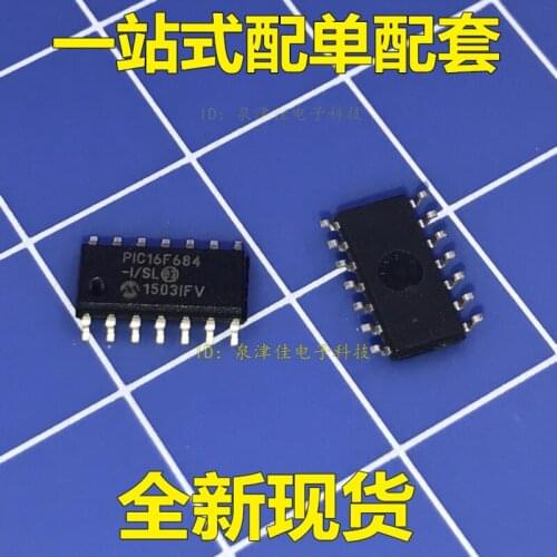 100% Original New PIC16F684-I/SL PIC16F684 8 SOP-14