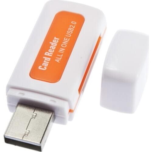 2018 new Protable USB 2.0 4 in 1 Memory Multi Card Reader for M2 for SD for SDHC DV Micro for Secure Digital Card TF Card