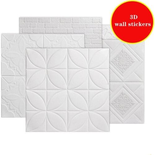 3D Wall Stickers Imitation Brick Bedroom Decoration Xpe Foam Waterproof Self-Adhesive Wallpaper Stereo Background Wall Stickers
