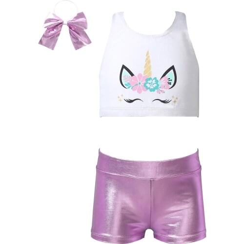 Kids Girls Ballet Dance Outfits Gymnastics Workout Set for Birthday Gift Ballerina Costumes Ballet Class Stage Performance Sets