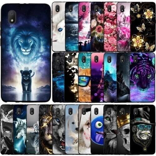 Phone Case For Alcatel 1B 2020 5002D Case 5.5" TPU Protective Silicone Cover For Alcatel 1A 2020 Case Soft Black Bumper Cover