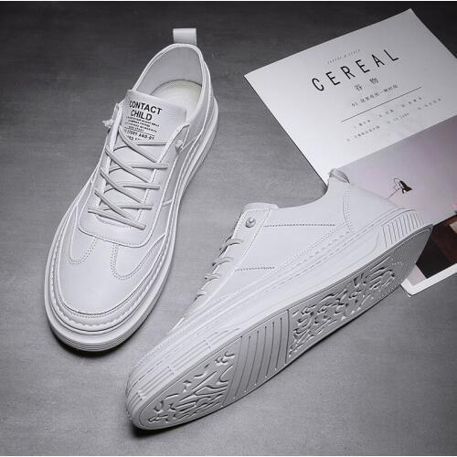 Cuero fashion Sneakers para leather breathable man causal summer men leisure sneaker white Men designer running mens casuales