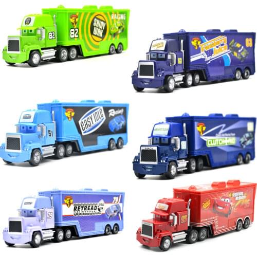 Disney Pixar Cars 3 9 Styles Mack Truck McQueen Uncle 1:55 Diecast Metal Alloy And Plastic Modle Toys Car Gifts For Children