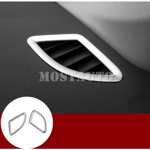 For BMW X1 F48 Stainless Dashboard Side Air Vent Outlet Cover Trim 2016-2019 2pcs Car Accessories Interior Car Decor Car Trim