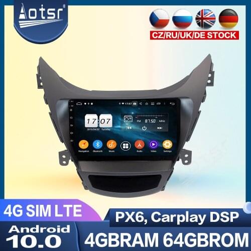 For Hyundai Elantra I35 avante Android Radio 2011-2015 Radio Multimedia Player GPS Navigation PX6 Head Unit Auto Stereo Audio 2k