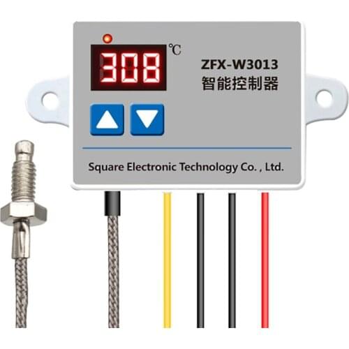 ZFX-W3013 Microcomputer Digital Thermostat 220V 0℃-999℃ Digital Display Electronic K-Type Thermocouple Controller
