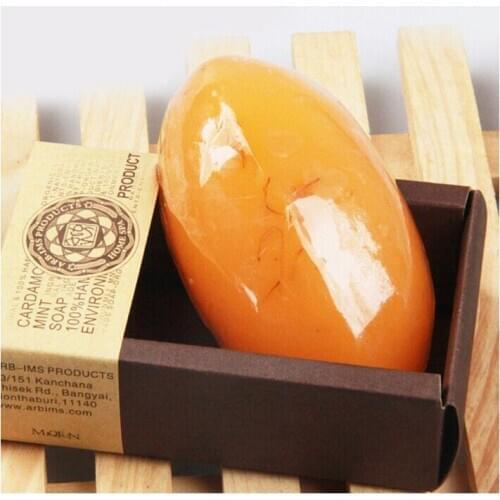 Natural Calendula Thailand Essential Oil Handmade Soap Wash Soap Whitening Freckle Remove 120g