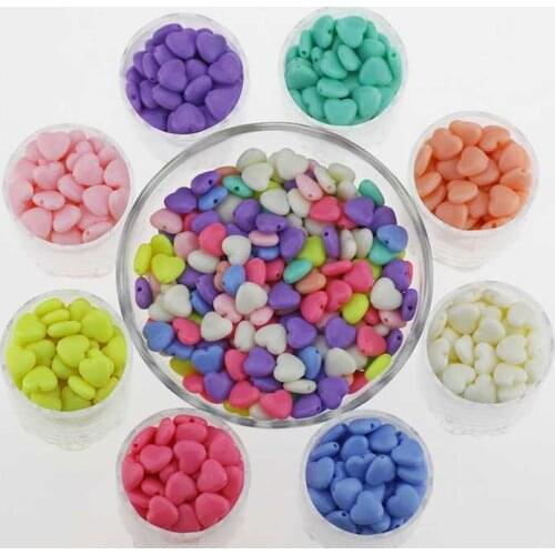 Fancy Scandal Acrylic Charm Beads Heart Color can choose 12mm x 12mm Hole:approx 2mm,100PCs Mixed colors
