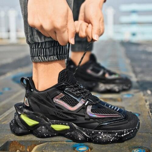 New Sport Shoes For Men Fashion Casual Running Shoes Indoor Fitness Chunky Sneakers Outdoor Breathable Comfortable Jogging Shoes