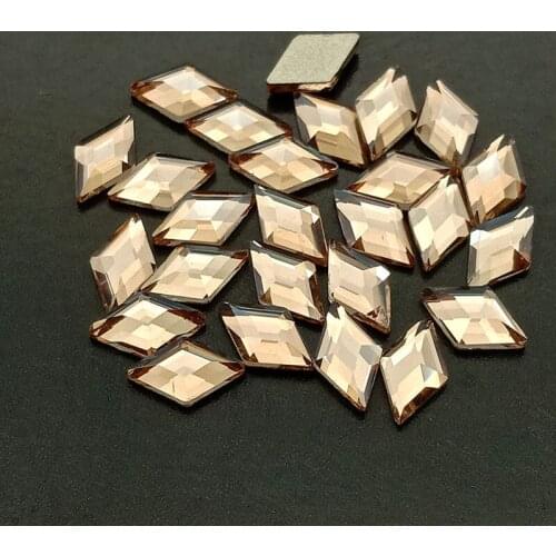 Wholesale 1440pcs/pack Nails Art Rhinestone Flat Shape 5*8mm Rhombus Colorful Stones For 3D Nail Art Decoration Design