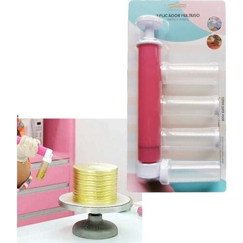 24.5*12*3.5cm Cake Painting Spray Gun Duster Cake Sandblasting Spray Canister Cake Decorating Doodle Kitchen Baking Tool JU0070