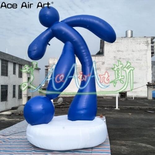 Customized for Switzerland 3.5 m H standing Advertising Inflatable Football Player Replica,Soccar Cartoon model with base